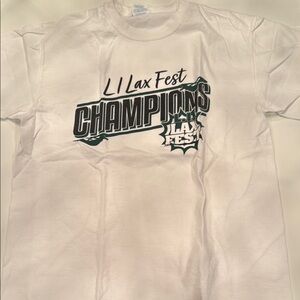 White LI Lax Fest Champions Men's Shirt